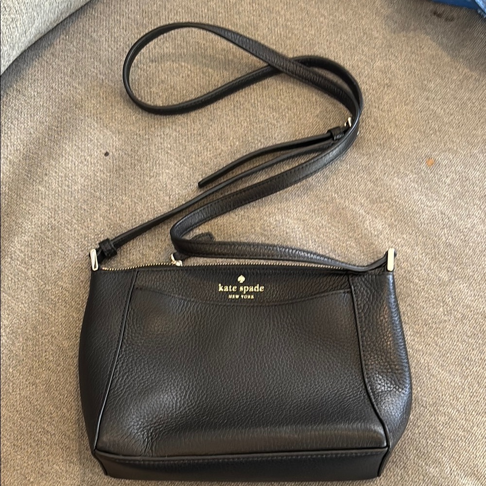 Kate Spade Black Leather Crossbody Bag